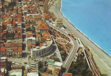 Gioiosa Marea (Sicilia - Messina) - Veduta aerea anni '70